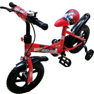 BKLTOY จักรยานเด็ก จักรยาน4ล้อ จักรยานล้อ12นิ้ว จักรยานทรงตัว จักรยานมีล้อประคอง คละ3สี 2022D