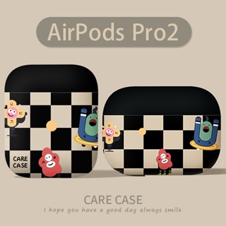 ลายตาหมากรุก little monster compatible AirPods 3 case สำหรับ compatible AirPods (3rd) 2021 ใหม่ compatible AirPods3 หูฟังเคสป้องกัน 3rd case เหมาะสำหรับ compatible AirPodsPro case compatible AirPods2gen case