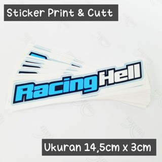 สติกเกอร์ พิมพ์ลาย RACING HELL ใหม่