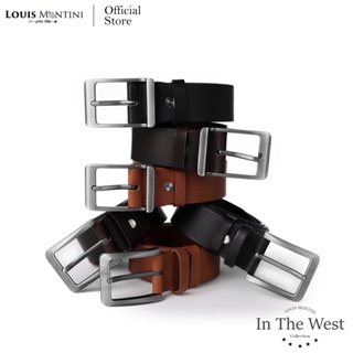 ภาพหน้าปกสินค้าLouis Montini Classic FK Belt เข็มขัดหนังแผ่นใหญ่ เข็มขัดหนังวัวแท้ เข็มขัดหนังแท้ เข็มขัดผู้ชาย FK Men Belt - MGN117 ที่เกี่ยวข้อง