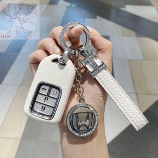 เหมาะสำหรับฮอนด้ากระเป๋ากุญแจรถของผู้หญิงที่หุ้มด้วยเพชร Accord Haoying Civic ฝาครอบกุญแจ crv Lingpai Crown Road พวงกุญแ