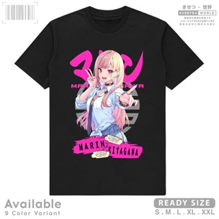 ใหม่ เสื้อยืด พิมพ์ลายอนิเมะ Marin KITAGAWA Sono Bisque Doll Wa Koi Wo Suru - Manga Waifu สไตล์ญี่ปุ่น x A214 Kisetsu