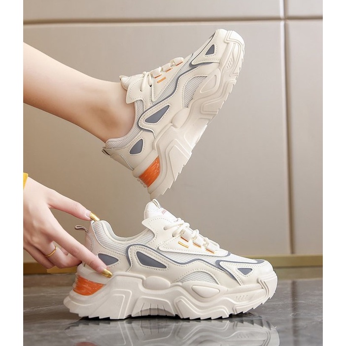 catani-รองเท้าผ้าใบผู้หญิง-3-สี-พร้อมส่ง-งานน่ารัก-แถบเรืองแสง-เสริมส้นสูง-สไตล์เกาหลี-ไซส์36-41