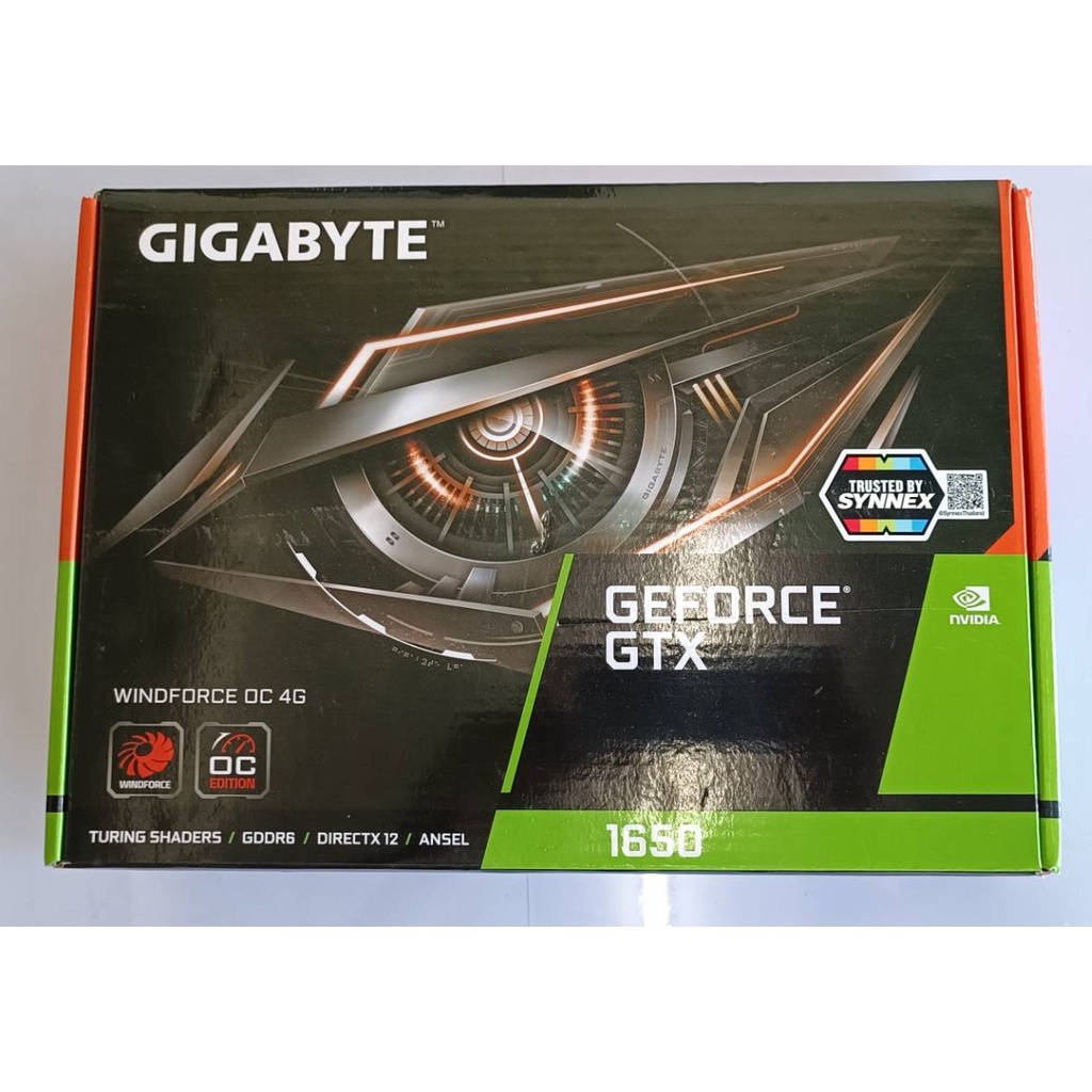 GIGABYTE GEFORCE GTX 1650 D6 WINDFORCE OC 4G - 4GB GDDR6 (GV-N1656WF2OC ...