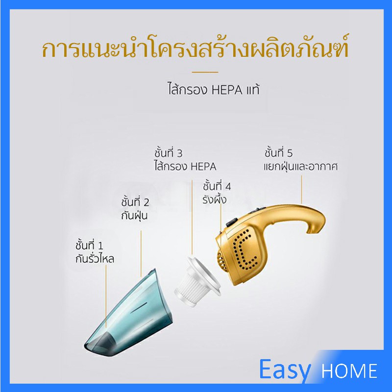 เครื่องดูดฝุ่นด้ามก้านร่ม-120w-ใส้กรองล้างน้ำได้-แถมหัวดูด-3-ชนิด-ชาร์จไฟบ้าน-car-cleaners