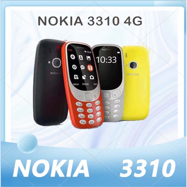 ภาพหน้าปกสินค้าNokia 3310 4G ประกันมิถุนายน น้ำหนักเบาและมีสไตล์ ได้ รุ่นใหม่ 2018 โทรศัพท์ปุ่มกด ไลน์ เฟส