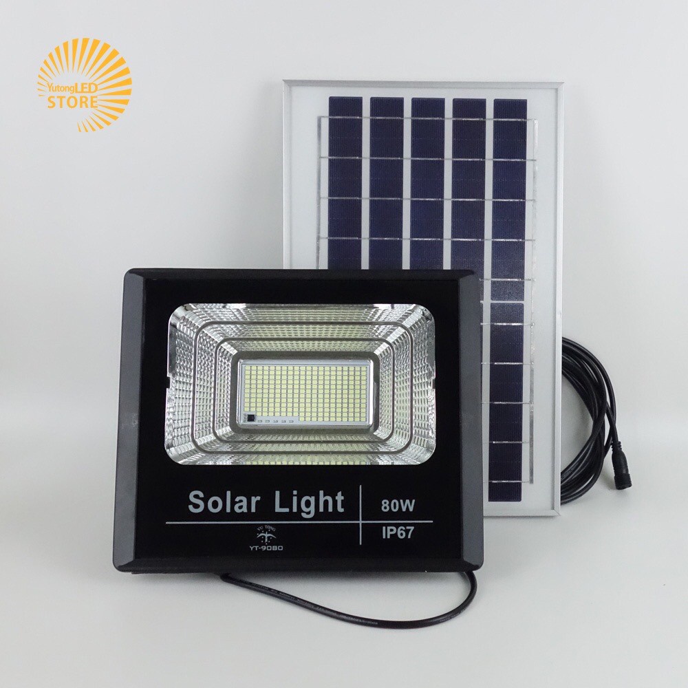 Outdoor Solar Light 120W ไฟสปอร์ตไลท์ กันน้ำ ไฟ Solar Cell ไฟ led โซล่า ...