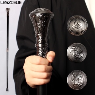 Eagle-Head Luxury Walking Stick Cane Men Fashion Decorative Masonic Walking Stick Wolf-Head Elegant Canes Vintage Knob S