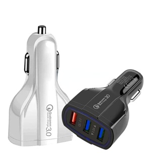 Klnu QC 3.0 3 USB ที่ชาร์จในรถยนต์ ชาร์จเร็ว 3.0 3 พอร์ต ชาร์จเร็ว สําหรับอะแดปเตอร์ชาร์จโทรศัพท์ในรถยนต์
