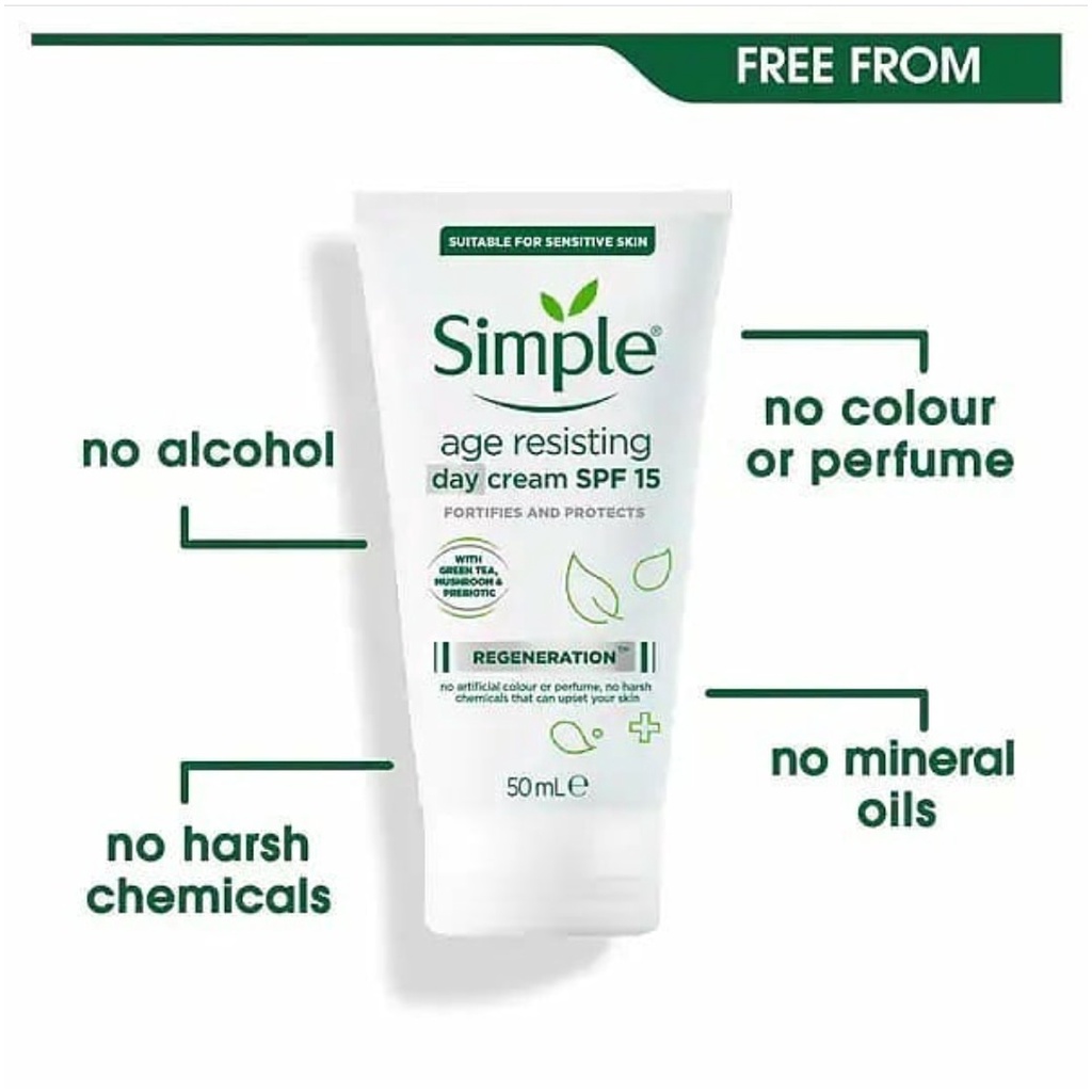 Simple Age Resisting Day Cream SPF15 50ml Shopee Thailand