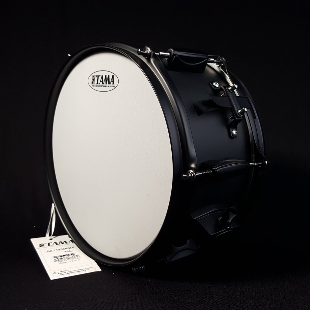 กลองสแนร์-tama-steel-snare-drum-5-5-x-10-inch-black-black