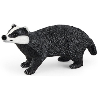 Schleich Badger Figure Wild Life ของเล่นสําหรับเด็กอายุ 14842 ปีขึ้นไป