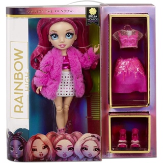 Rainbow High Stella Monroe – Fuchsia (Hot Pink) Fashion Doll ตุ๊กตาแฟชั่น Stella Monroe Fuchsia สีรุ้ง สีชมพู