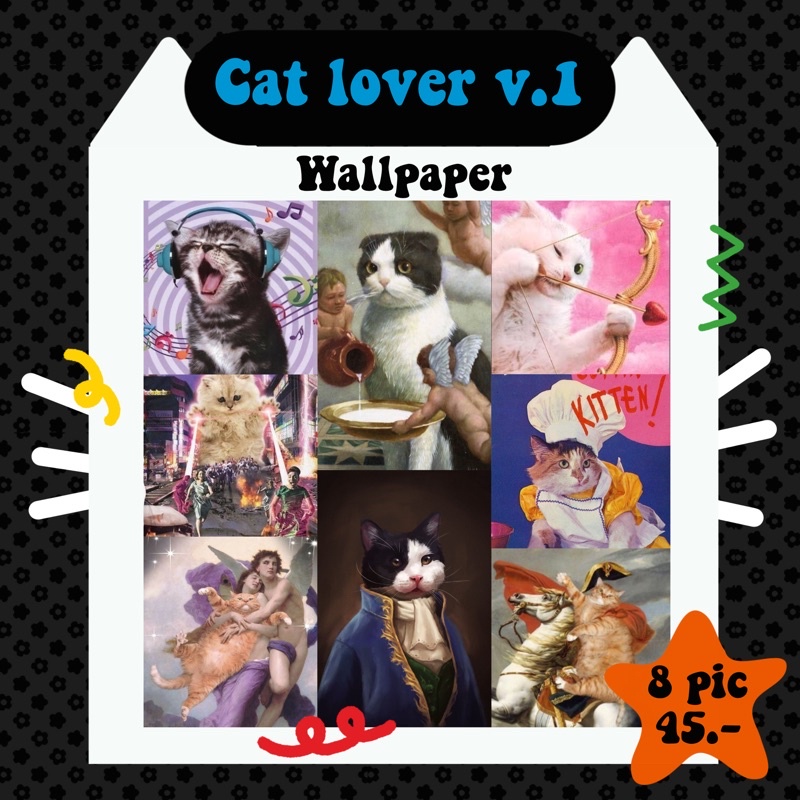 cat-lover-vol-1-wallpaper-ภาพติดตกเเต่งห้อง