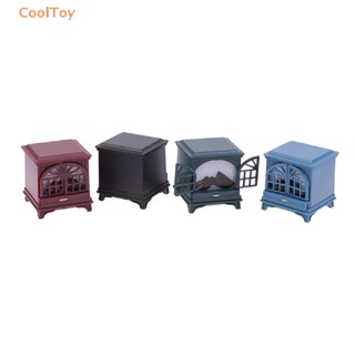 Cooltoy 1:6 1:12 ตุ๊กตาเตาผิงจิ๋วเตาคริสต์มาสเฟอร์นิเจอร์ตกแต่งขายดี