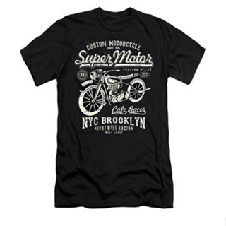 Super Motor Custom Motorcycle NYC T-Shirt เสื้อยืดแฟชั่น เสือยืดผู้ชาย เสื้อแฟชั่นผญ