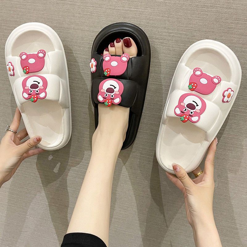 ภาพสินค้ารองเท้าลายการ์ตูน รองเท้าแฟชั่น รองเท้าสไตล์เกาหลี รองเท้า รองเท้าแบบสวม รองเท้าแตะ SHO-BF จากร้าน sunbalee บน Shopee ภาพที่ 4