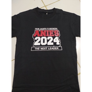 เสื้อยืด พิมพ์ลาย Anies the Second leader 2024 สําหรับผู้ชาย และผู้หญิงS-5XL