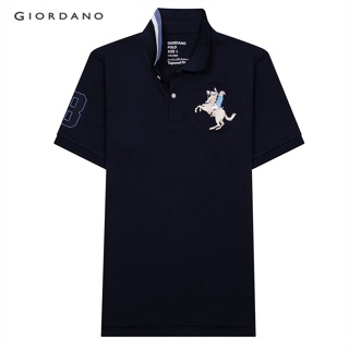 สินค้า GIORDANO เสื้อโปโลผู้ชาย Men\'s 3D Napoleon Polo 01011210