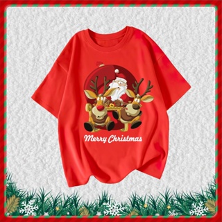 ※∷※เสื้อยืดคริสต์มาส เสื้อยืดคริสต์มาส เสื้อคริสต์มาส Christmas &amp; Happy new yea K-002 เสื้อยืดคริสต์มาส ซานต้า  ชุดครอบค