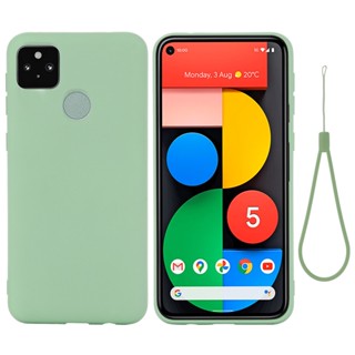 เคสยางซิลิโคนเจล พร้อมไมโครไฟเบอร์ สําหรับ Google Pixel 5A 5 6A ELVEV Pixel 4A