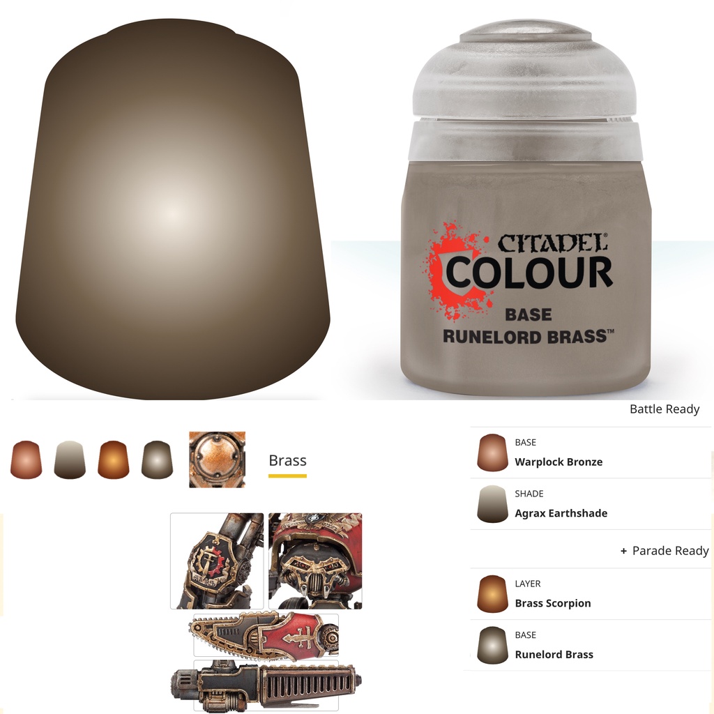 CITADEL COLOUR: BASE SET2 METAL สีอะคริลิคสูตรน้ำ กลุ่มสี เบสโลหะ ...