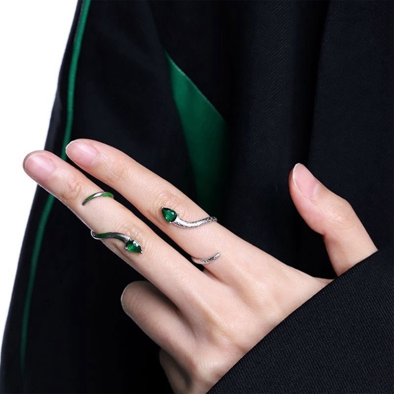 bjkangzheng-สมาร์ทงูวิญญาณปลายนิ้วแหวนร่วมแหวนสาวเย็นบุคลิกภาพหางงูแหวน