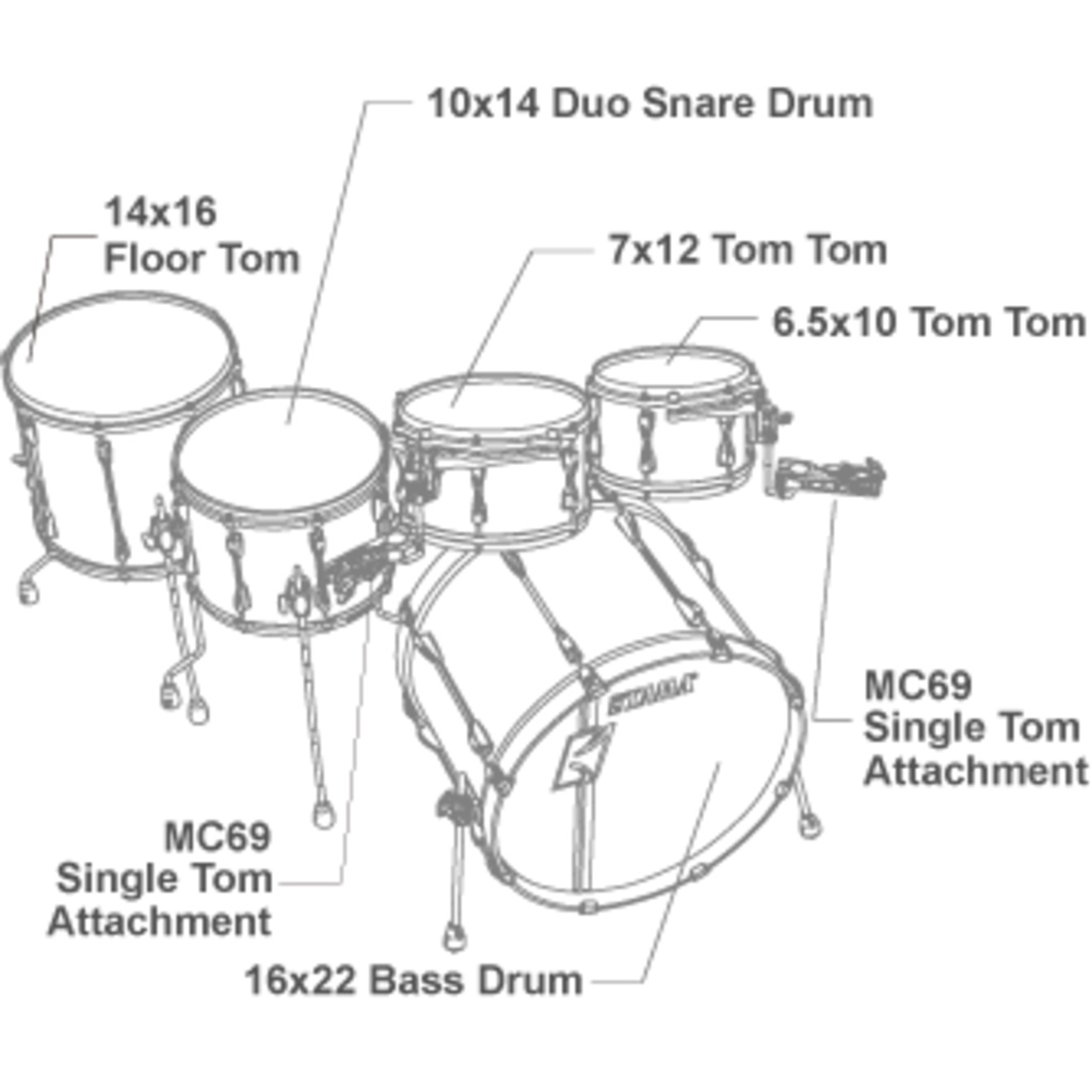 กลองชุด-5-ใบ-tama-superstar-custom-hyperdrive-duo-kit-พร้อมชุดขาตั้ง-hb5w-สี-satin-silver-vertical-stripe