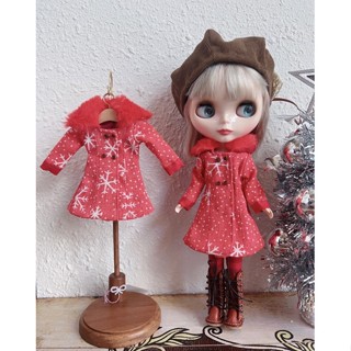 Christmas dress Blythe พร้อมส่ง ชุดคริสมาสบลาย์ ชุดตุ๊กตาบลายธ์ ขนาด 30ซม