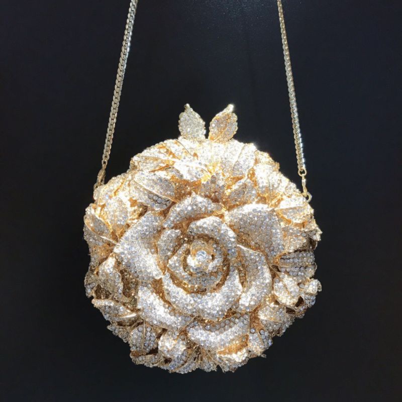 camellia-flower-clutch-bag-cross-border-diamond-encrusted-dinner-bag-diamond-bag-กระเป๋า-คลัช-ออกงาน-ดอกคามิเลีย-ของขวัญ