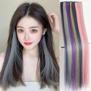 🌈hair extension🌈🍏ช่อไฮไลท์​สีทู​โทน​ มี 8 สีให้เลือกเลยค่ะ ช่อผมไฮไลท์ สำหรับแต่งกายแฟนซี🍏