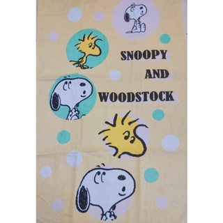 Peanuts Snoopy และ Woodstock ผ้าขนหนูอาบน้ํา และผ้าขนหนูเช็ดหน้า