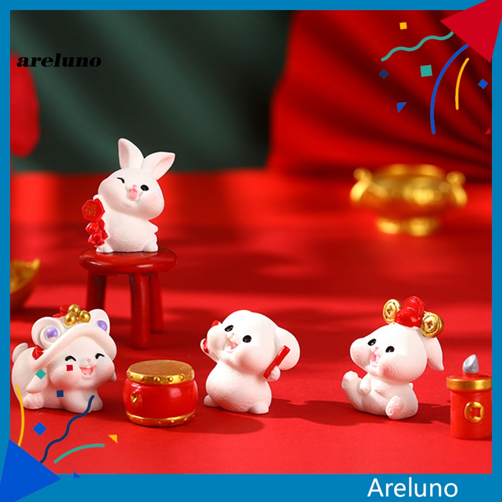areluno-ตุ๊กตากระต่ายเรซิ่น-ขนาดเล็ก-สําหรับตกแต่งบ้าน-ออฟฟิศ-2-ชิ้น