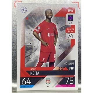 การ์ดนักฟุตบอล 2022/23 Naby Keita การ์ดสะสม ลิเวอร์พูล Liverpool fc การ์ดนักเตะ