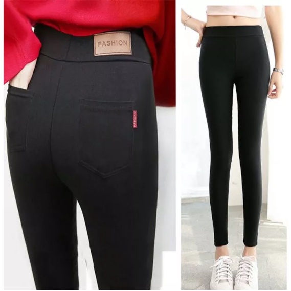 สกินนี่ดำ-กางเกงขายาว-กางเกงทำงานผ้ายืด-ส่งในไทย-by-beeloveshop-k9314