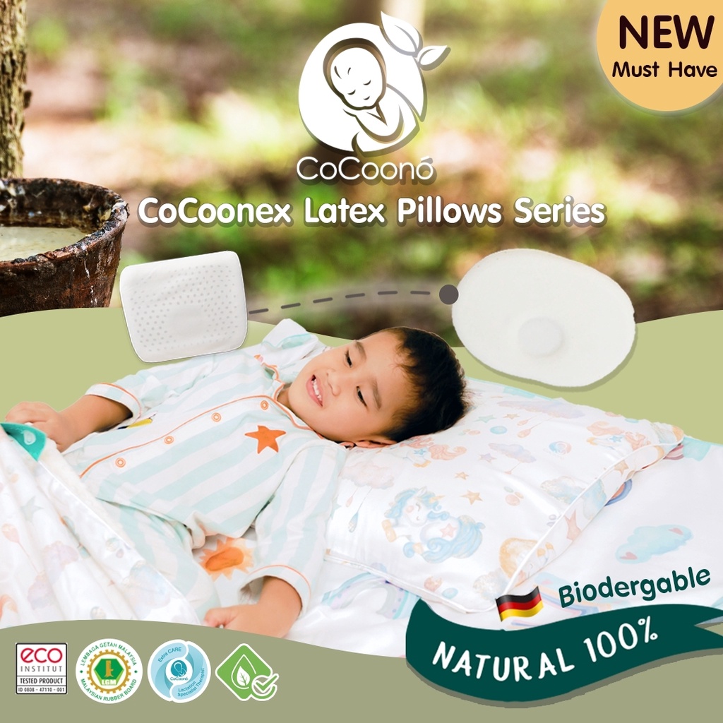 cocoono-baby-latex-pillow-หมอนหลุมยางพาราสำหรับเด็ก-4-เดือนขึ้นไป