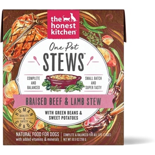 อาหารเปียกสุนัข The Honest Kitchen One Pot Stews สูตร Braised Beef &amp; Lamb Stew ขนาด 298 g