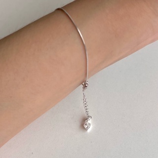 (โค้ด X8SFXJ ลด 20%) A.piece  กำไลเงินแท้ [all silver 925] Mini snake chain bracelet