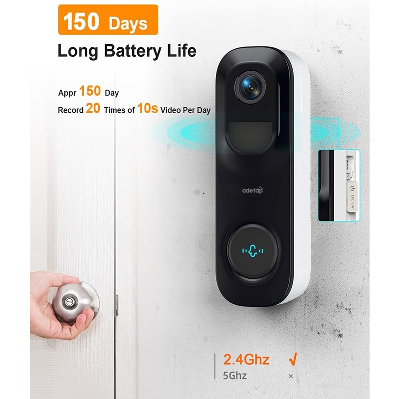 abetap-แอบแทป-m101-video-doorbell-color-night-vision-5200mah-แจ้งเตือนผ่านมือถือ