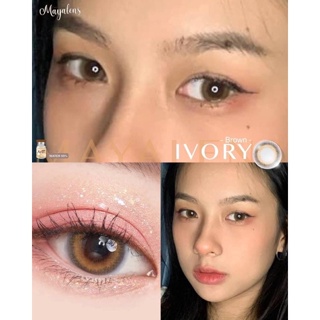 ivory brown bymaya รุ่นน้ำตาลขอบเบลนนัวธรรมชาติ นิ่มมาก👁️