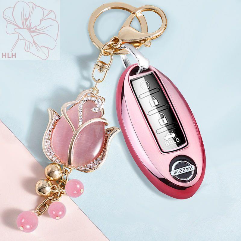 nissan-14th-generation-ใหม่-xuanyi-key-case-qijun-teana-key-กระเป๋า-jinke-qashqai-bluebird-nissan-car-key-chain