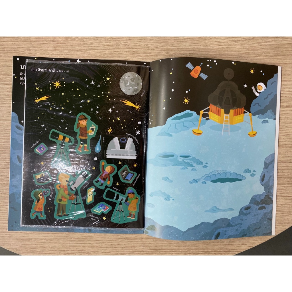 aksara-for-kids-หนังสือเด็ก-สนุกกับการติด-สติกเกอร์-ท่องอวกาศ