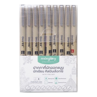 ภาพหน้าปกสินค้า(กรอกโค้ด QMHFEF ลด10%) ชุดปากกา ตัดเส้น fineliner 9 ขนาด กันน้ำ หมึกชัด Morglory ที่เกี่ยวข้อง