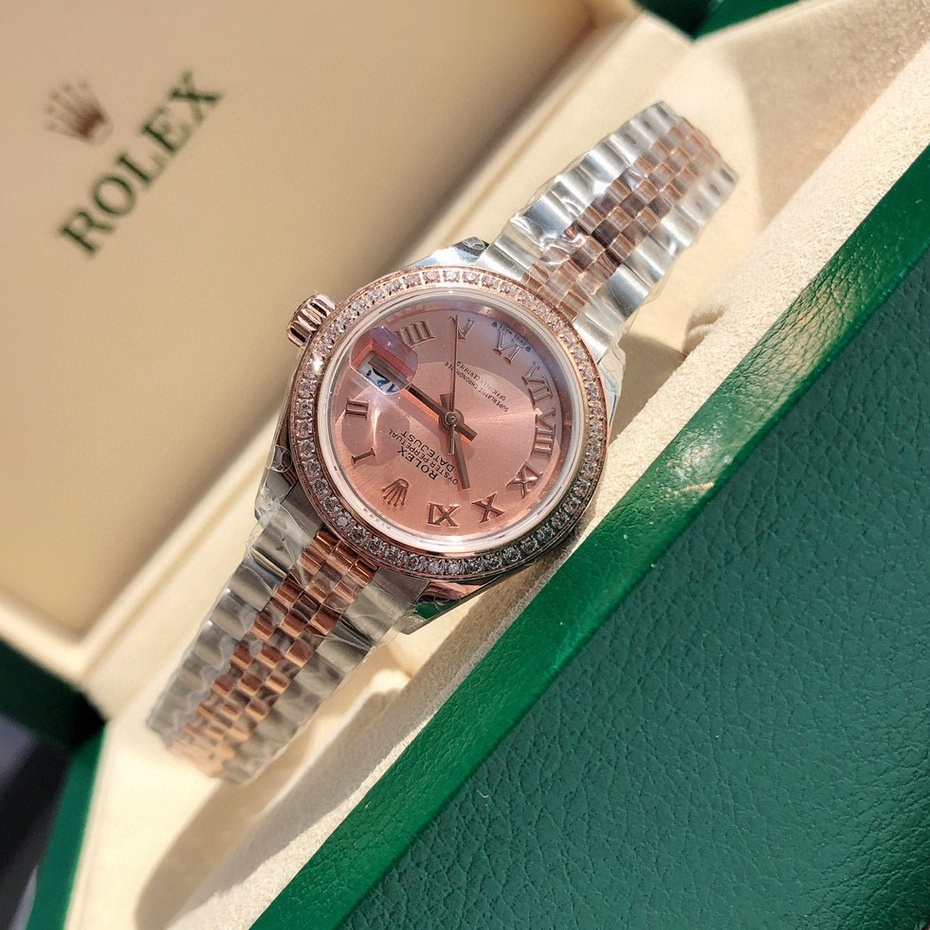 พรี-ราคา12500-rolex-datejust-นาฬิกา-ผู้หญิง-28mmสาย-ส-แตนเลส-นาฬิกาแบรนด์เนม