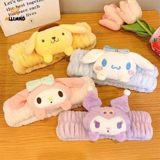 ที่คาดผมตุ๊กตาการ์ตูนน่ารัก / Kawaii Anime Cinnamoroll ล้างหน้า / ที่คาดศีรษะ แต่งหน้า ผู้หญิง เด็กผู้หญิง เครื่องประดับผมประจําวัน