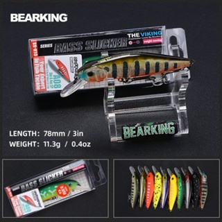 BEARKING 78mm 11.3g SP Tungsten weight system Top fishing lures minnow crank wobbler quality fishing tackle hooks for fishing