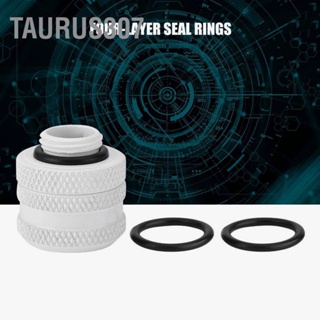 สินค้า Taurus307  อุปกรณ์ท่อระบายความร้อนด้วยน้ำ สำหรับท่ออะคริลิคแข็ง OD  14 มม. สีขาว 2 ชิ้น/ชุด