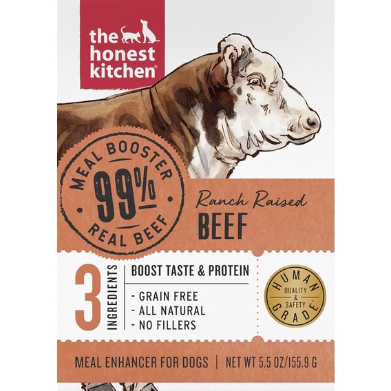 อาหารเปียกสุนัข-the-honest-kitchen-meal-booster-สูตร-ranch-raised-beef-ขนด-155-9-g