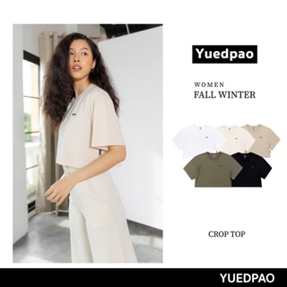 สินค้า Yuedpao   ไม่ย้วย ไม่หด ไม่ต้องรีด ใส่สบาย เสื้อยืดครอปผู้หญิง Crop Set Basic