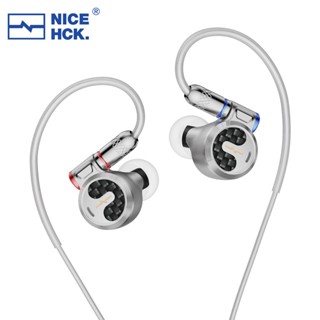 Nicehck F1 หูฟังอินเอียร์ไดอะแฟรม HIFI 3.5 มม. 4.4 มม. 14.2 มม. พร้อมสายเคเบิล IEM 0.78 มม. 2 พิน